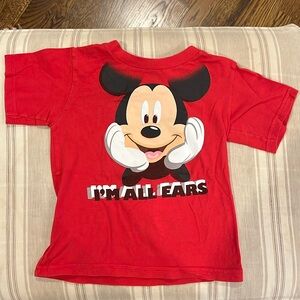 Disney size4t 100% cotton Mickey Mouse red T-shirt